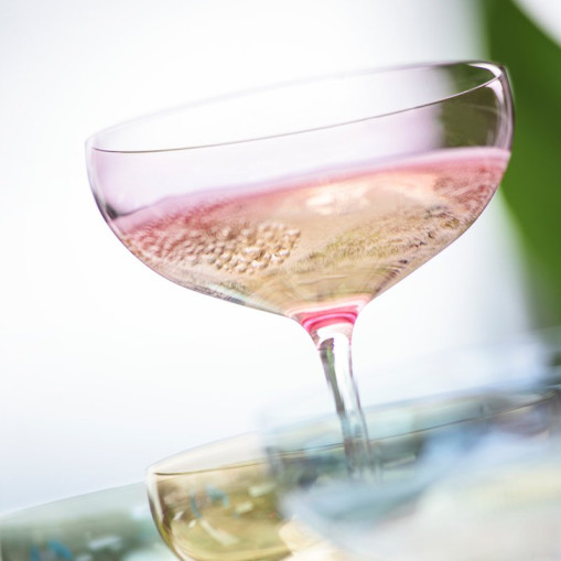 Happy Champagne glass 28 cl Pink