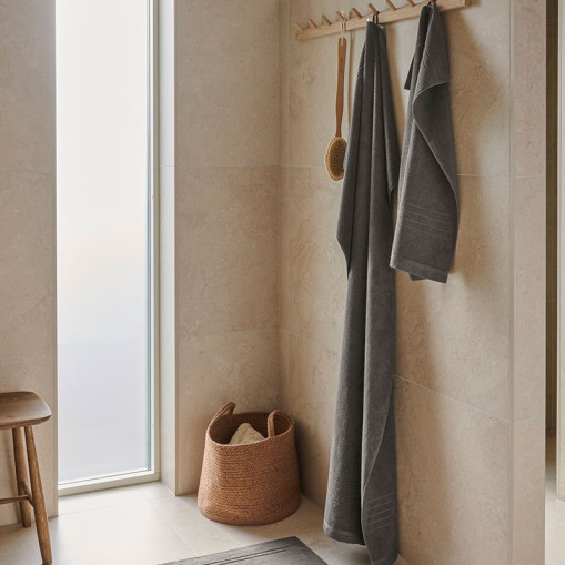 Bath Towel Helle Terrycloth 90x150 cm Gray