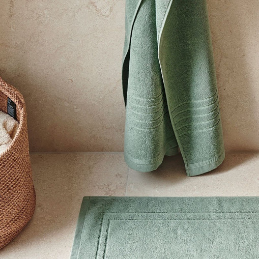 Shower Mat Helle Terrycloth 50x70 cm Green