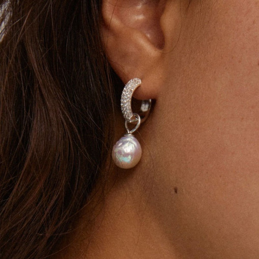 Earrings with pearls Edele Silver