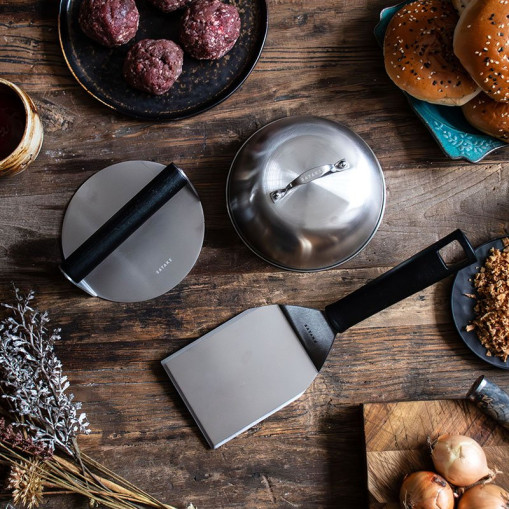 Smash Burger Set in Stainless Steel