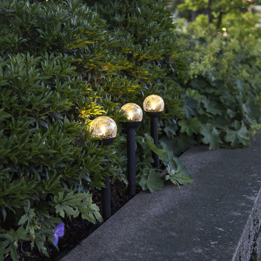 Solar-Powered Pathway Lights 3-Pack Roma