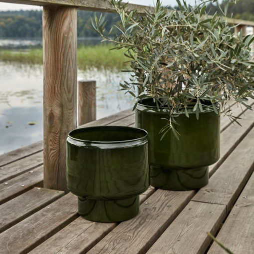 Pile Pot Indoor/Outdoor 2-Pack Green