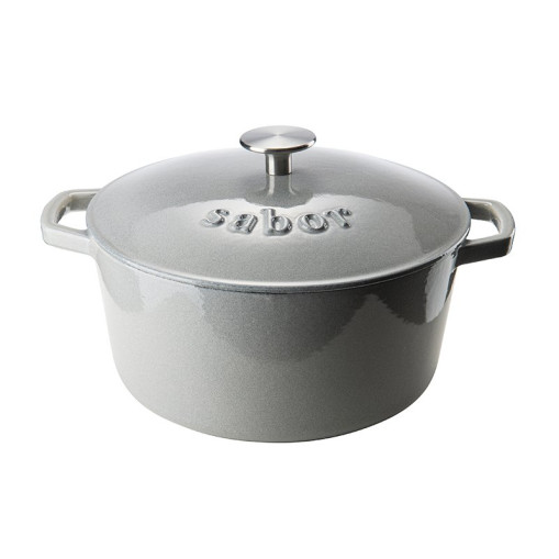 Cast Iron Casserole i Storm Grey