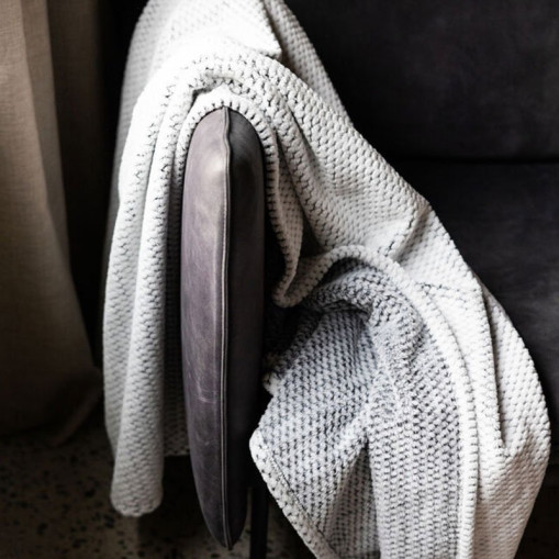 Anni Fleece Blanket Grey