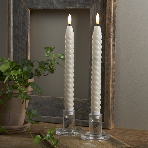 2-pack Swirl LED candle