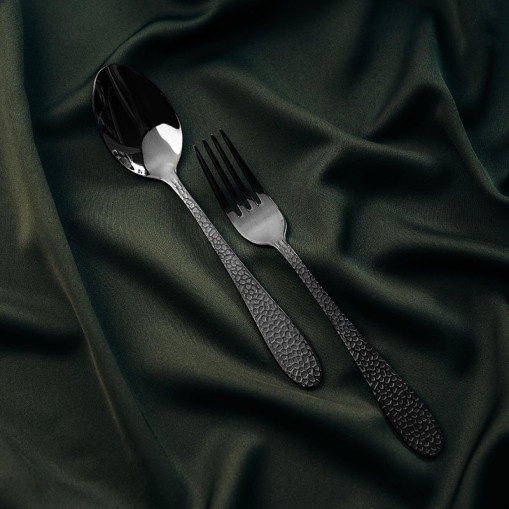 Frost Appetizer Cutlery 8 pcs Black
