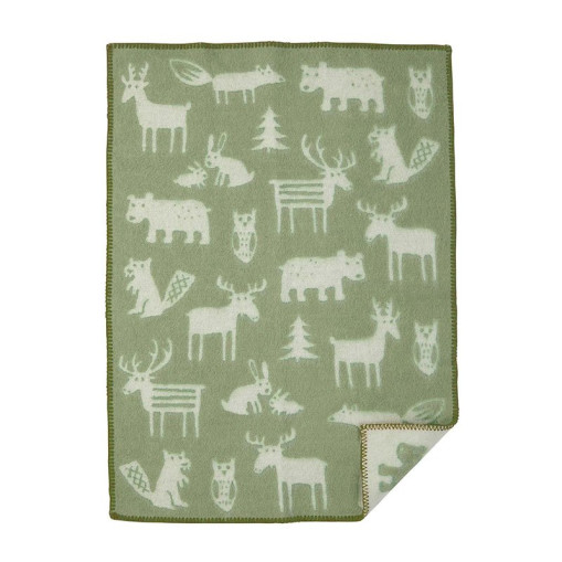 Children's Wool Blanket Forest Lime Blossom 65x90 cm