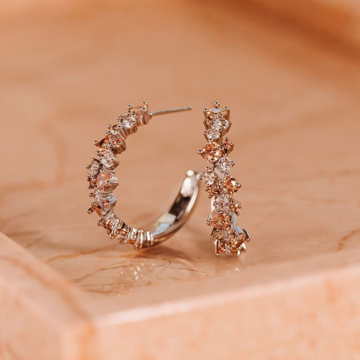 Meadow Avantgarde Earring Light Champagne