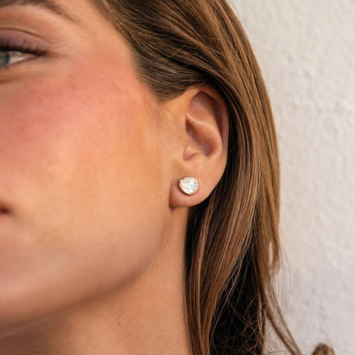 Mini Carlotta Earring Gold Crystal