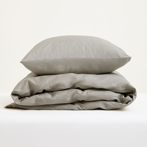 Bedding Set Arkipelag Blank Single Dark Greige 150x210 cm