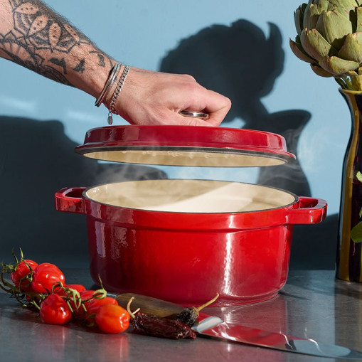 Cast Iron Pot YoKama 4.2L – Red