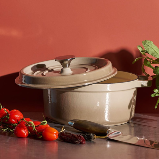 Cast Iron Pot YoKama 4.2L- Greige