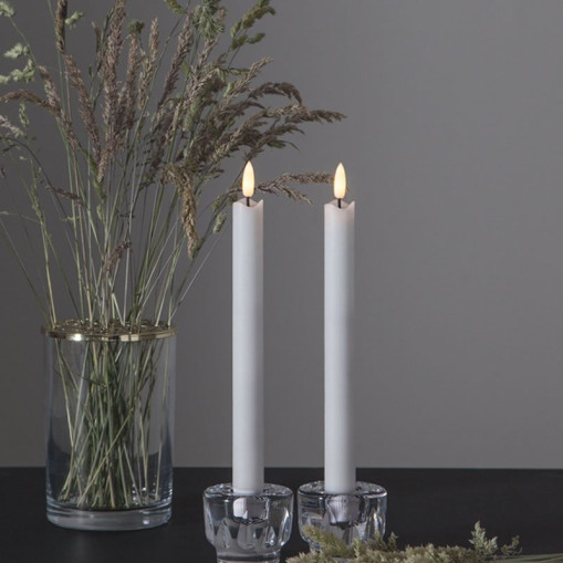 LED Antique Candles 2-pack Flamme Rustic 25 cm