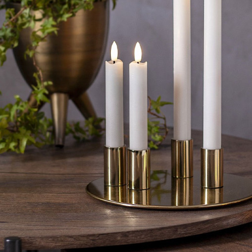 LED Antique Candles 2-pack Flamme Rustic 15 cm