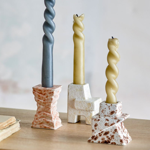 Blanchard Trio Candle Holders Stoneware