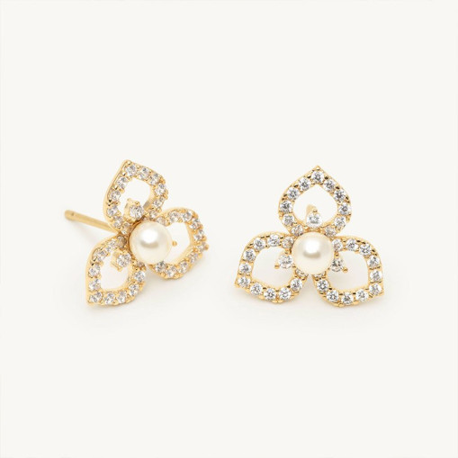 Earrings Elise Ivory Pearl