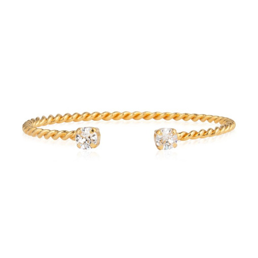 Bracelet Mini Twisted Gold Crystal