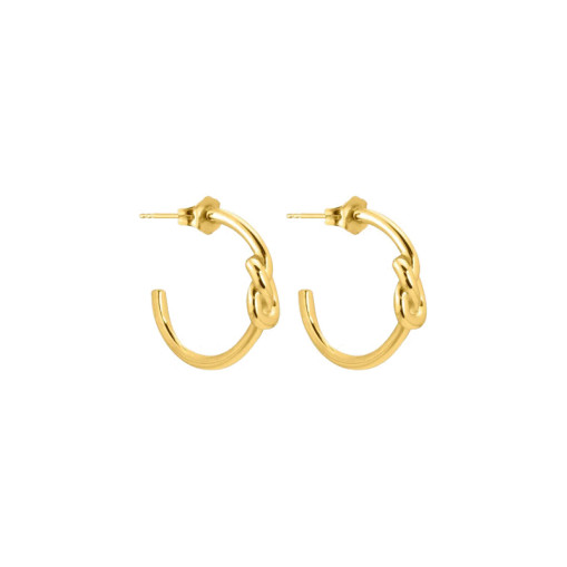 Knot Mini Hoops Gold-plated